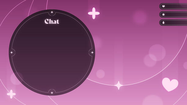 Glowing Pink "Chatting" Overlay
