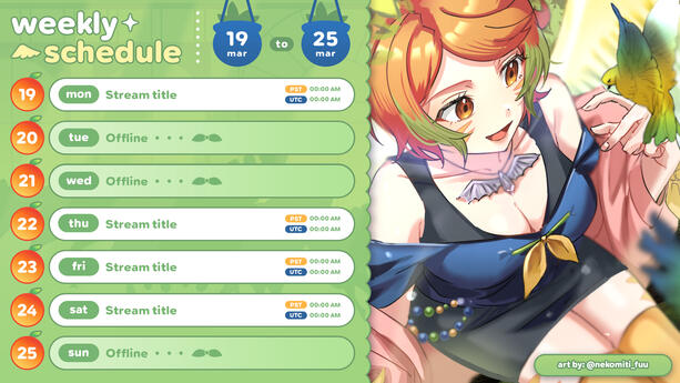Tangy Schedule